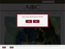 Tablet Screenshot of aoc-wina.eu